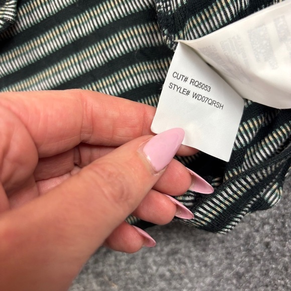 RVCA Women’s Shaw Striped Zip Up Mock Mini Dress Black/White size: XL - Picture 10 of 10